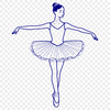 Elegant Young Ballerina in Tutu A young ballerina in tutu and ballet shoes standing on pointe.