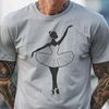 Ballerina Vector Art Design An elegant ballerina in a traditional ballet pose, vector artwork suitable for print and digital use.