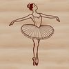 Ballerina Illustration in Motion A stylized illustration of a ballerina in motion, suitable for various digital applications.