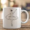 Beautiful Dance SVG Design A classical ballet dancer in a tutu pose, with an emphasis on movement and elegance.