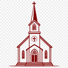 Free Vector Church Building Illustration Baptist church building exterior with simple design elements.