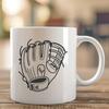 Stitched Perfection Baseball Illustration A high-quality vector illustration of a baseball with stitched seams.