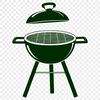Vector BBQ Grill Illustration A detailed vector illustration of a BBQ grill, suitable for graphic design and digital crafting.