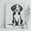 Artistic Beagle In SVG, PNG, PDF And DXF File Formats - Free