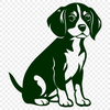 Unique Sitting Beagle SVG