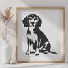 Dog Digital Artwork In DXF File Format For Free Download