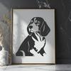 Unique Beagle In PDF And PNG