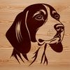 Free Beagle Clip Art Vector A high-quality illustration of a Beagle's head, suitable for digital and print use.