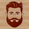 A male figure with a beard, created as an SVG vector design.