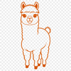 Friendly Alpaca Vector Illustration An illustration of a friendly alpaca animal in vector format.