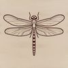 A detailed illustration of a dragonfly in flight, suitable for vector art and graphic design projects.
