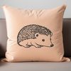 Cute Hedgehog SVG Graphic An SVG graphic of a small mammal with spikes, depicted in a simple yet detailed style.