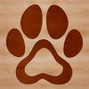 Simple Animal Print Illustration Clip art design featuring a single animal paw