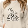 Slinky Serpent Illustration for Digital Design A detailed illustration of a serpent's body, suitable for graphic design and digital art.