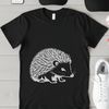 Beautiful Hedgehog Graphic Design An illustration of a hedgehog with detailed graphics.