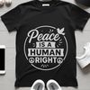 Anti-war slogans and quotes in a minimalist vector design.