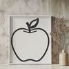 High-Quality Apple Design Template A high-quality illustration of a single apple, suitable for graphic design projects.