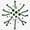 Tiny Microbe Illustration An illustration of a single bacterium with intricate details.