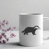 A digital illustration of a badger, suitable for use in vector graphics software like Illustrator or Procreate.