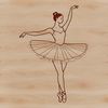 Elegant Dancer Illustration Illustration of a ballerina in a dance pose, created as vector art.