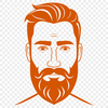 Male Figure SVG Graphics A high-quality illustration of a male figure with a beard.