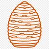 Illustrative beehive design with detailed honeycomb structure, suitable for digital cutting machines and vector art projects.