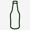 Hand-Drawn Beer Bottle Illustration Illustrated beer bottle with label and foam