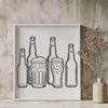 Free Beer Clip Art Vector A high-quality digital representation of a glass filled with beer, suitable for vector art design.