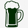 Stylized Glass of Beer Illustration A stylized illustration of a glass of beer, suitable for various digital applications.