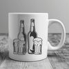 Beautiful Glass of Cold Beer Clip Art Design A glass filled with cold beer on a table, suitable for vector art and clip art designs.