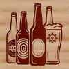 Vector Graphic Beer Design A stylized illustration of a glass filled with beer, designed as a vector graphic for digital use.