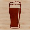 SVG Vector Graphic of a Beer Container A stylized illustration of a glass containing beer, suitable for vector design projects.