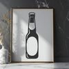 Free Digital Beer Clip Art Illustrative digital rendering of a bottle with beer inside.