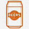 Beautiful Brew Illustration A digital illustration of a glass containing beer, suitable for use in various design projects.