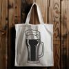 Beer Glass Vector Illustration A transparent vector illustration of a glass filled with beer, suitable for digital designs.