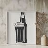 Glass filled with refreshing beer A vector illustration of a glass filled with beer.