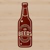Bottle Illustration A digital illustration of a beer bottle, suitable for graphic design and printing.