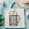 Beer Clip Art SVG Vector Graphic A digital illustration of a glass of beer.
