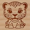 A high-quality vector image of a jaguar, suitable for various design applications including digital art and craft projects.