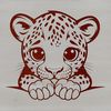 A large feline predator with distinctive spots, rendered as a scalable vector graphic.