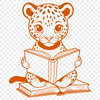 Beautiful Wild Animal Icon A sleek big cat with distinctive spots and markings.