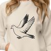 Beautiful Dove SVG Illustration A detailed SVG design of a bird with a gentle appearance, suitable for various design applications.