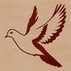 Free vector illustration of a dove in various formats, including PNG and PDF for download.