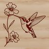 Whimsical Bird Illustration SVG File A vector graphic representation of a hummingbird, suitable for various design applications.