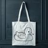Simple Bird Silhouette Vector A clean line drawing of a bird commonly known as a duck, suitable for digital design.