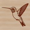 Colorful Feathered Friend Perched on a Flower A colorful hummingbird perched on a flower, created as vector art for print and web design.