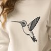 Hummingbird Clip Art Design Colorful digital rendering of a bird species, suitable for graphic design projects.