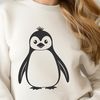Cute Penguin Design SVG High-resolution SVG image of a penguin animal design suitable for digital crafting projects.