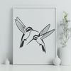 Vibrant Hummingbird Design for Crafting Detailed SVG rendering of a hummingbird, perfect for cutting machines like Cricut or laser cutters.