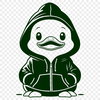 Quacking Friend Illustration A simple illustration of a duck wearing a hoody.